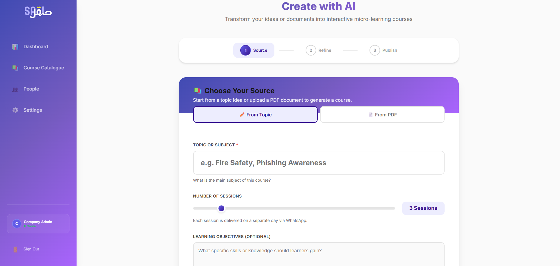 AI Course Wizard